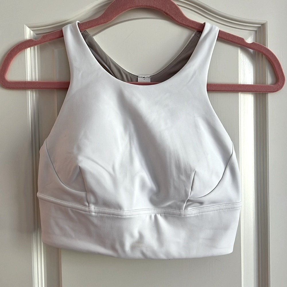 lululemon sports bra - white